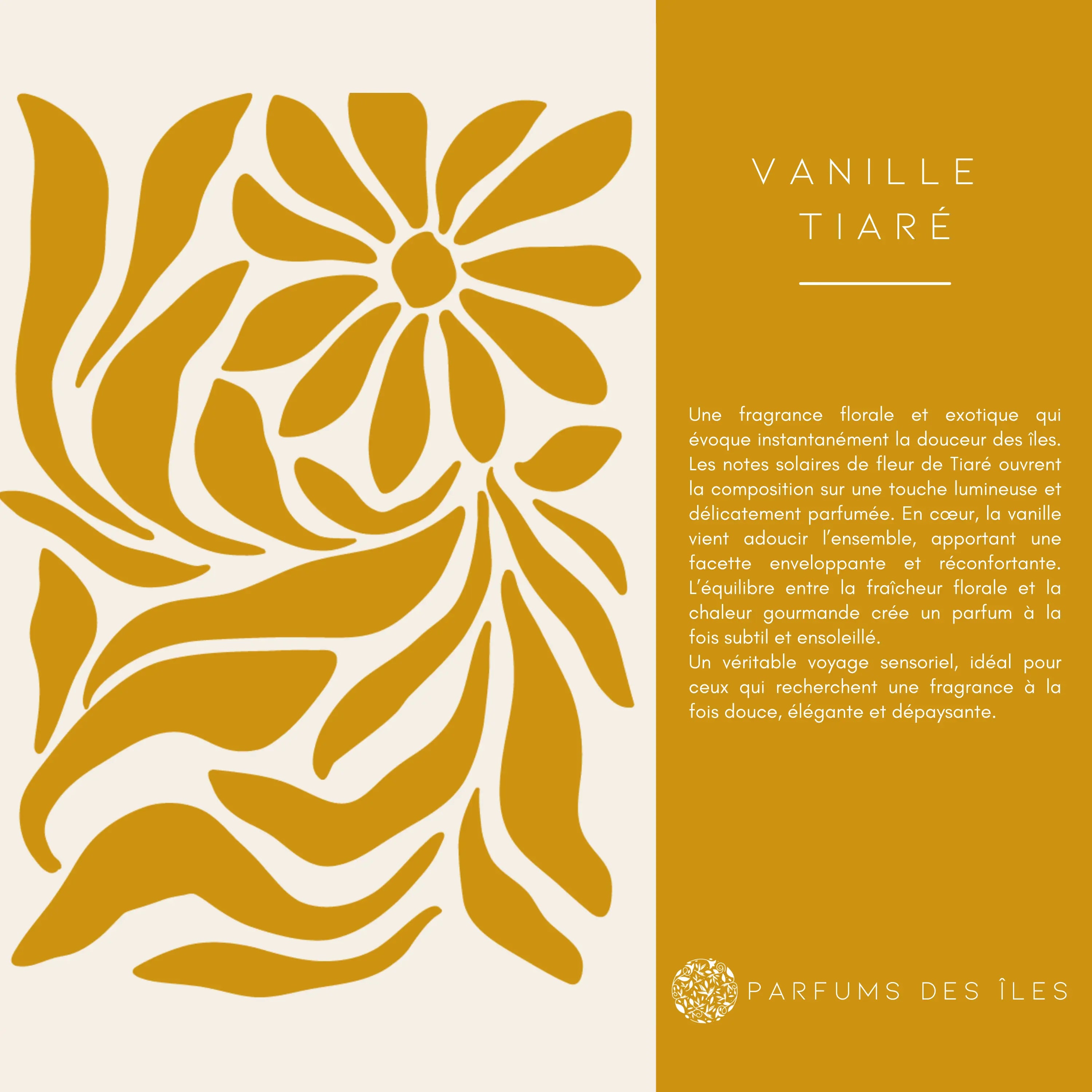 Vanille Tiaré - 100 ML Parfums des îles