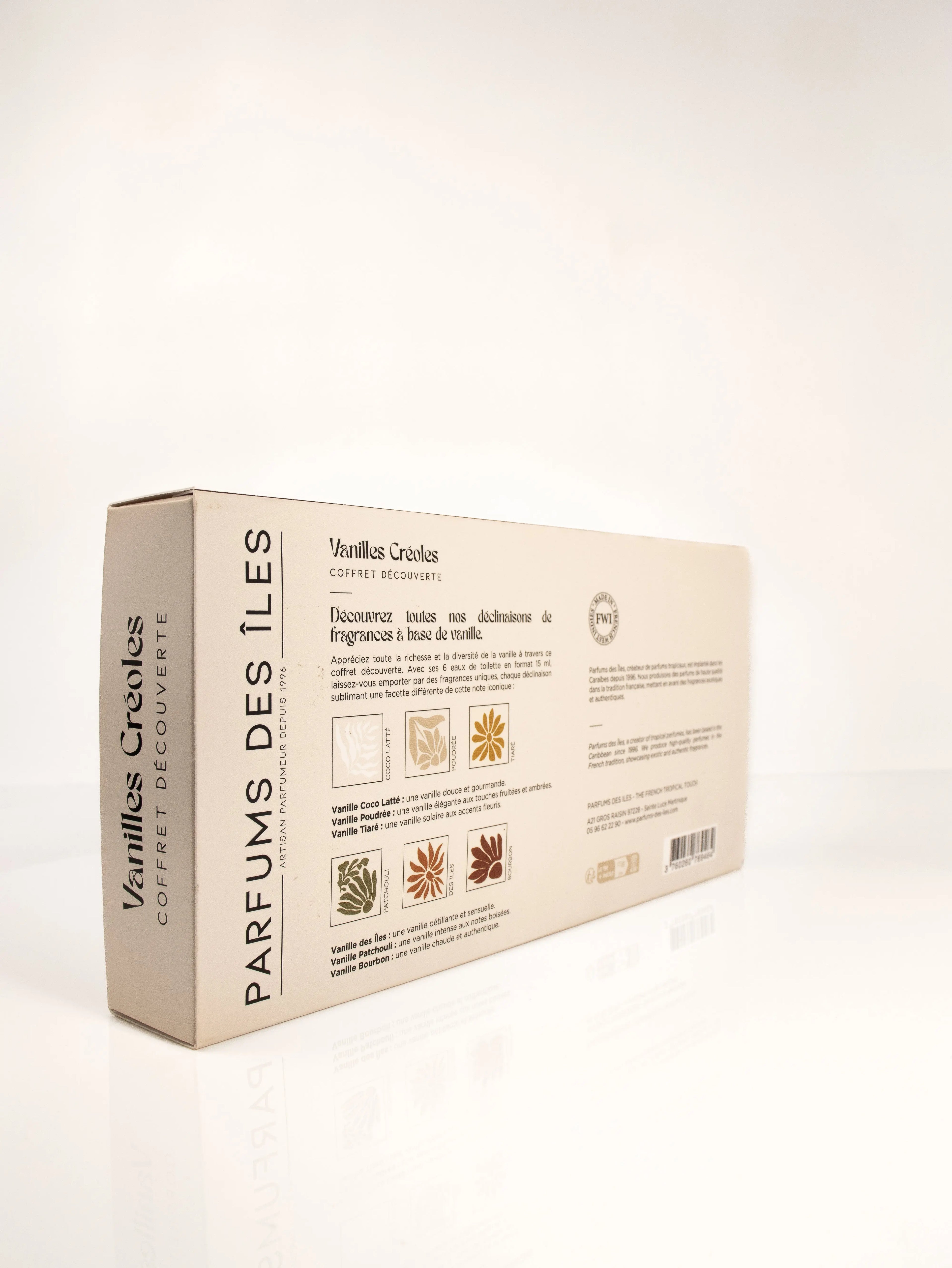 Coffret Vanilles Créoles Parfums des Iles