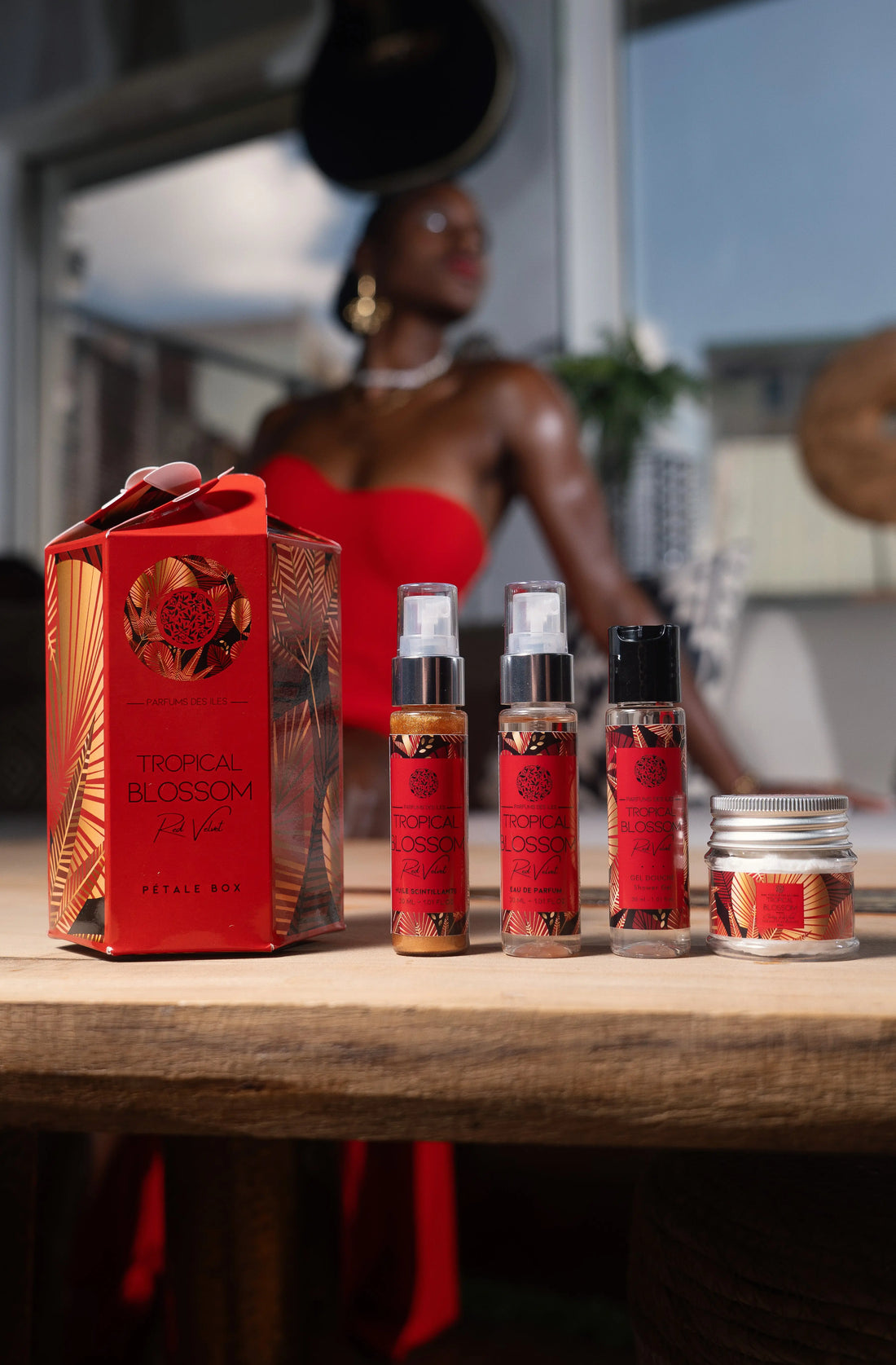 Pétale Box Tropical Blossom Red Velvet parfums-des-iles