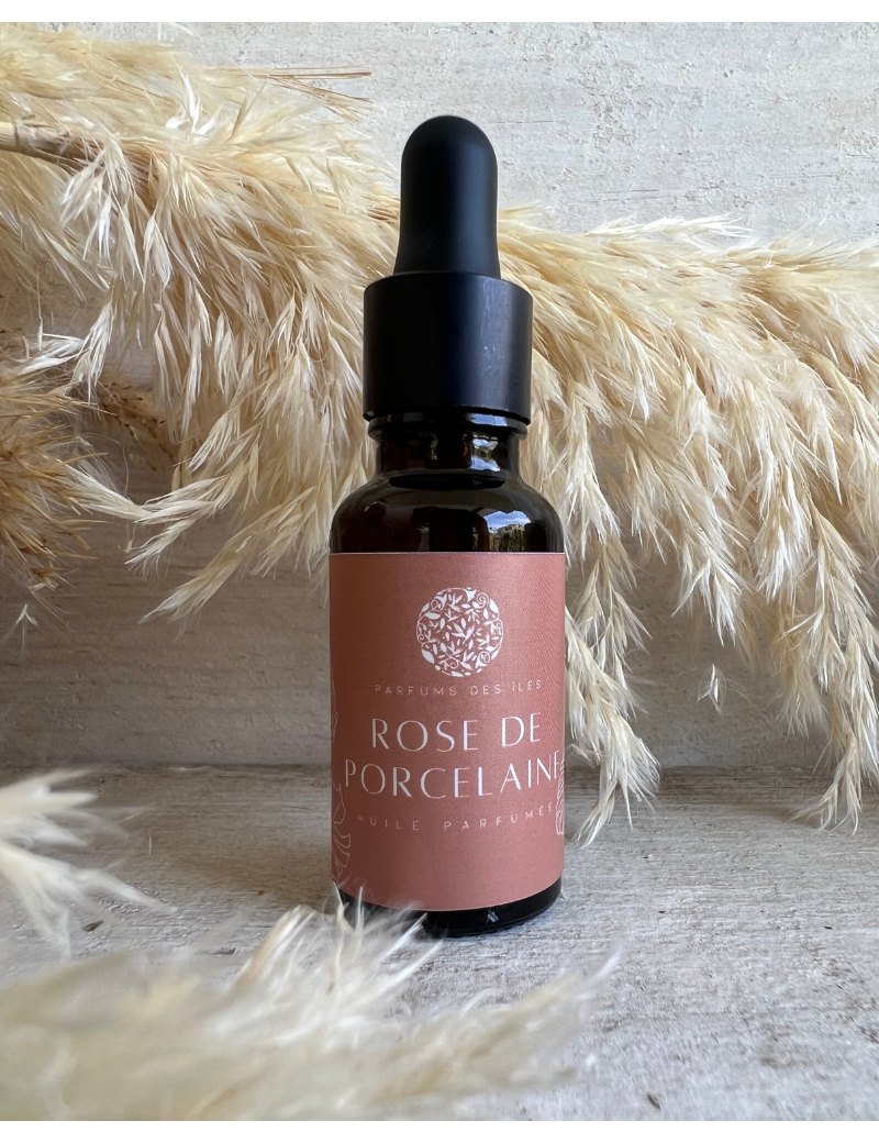 Huile Parfumée Rose De Porcelaine