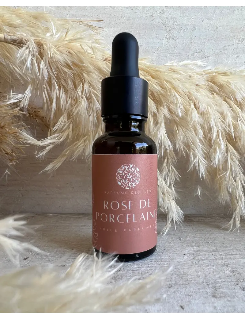 Huile Parfumée Rose De Porcelaine Parfums des Iles