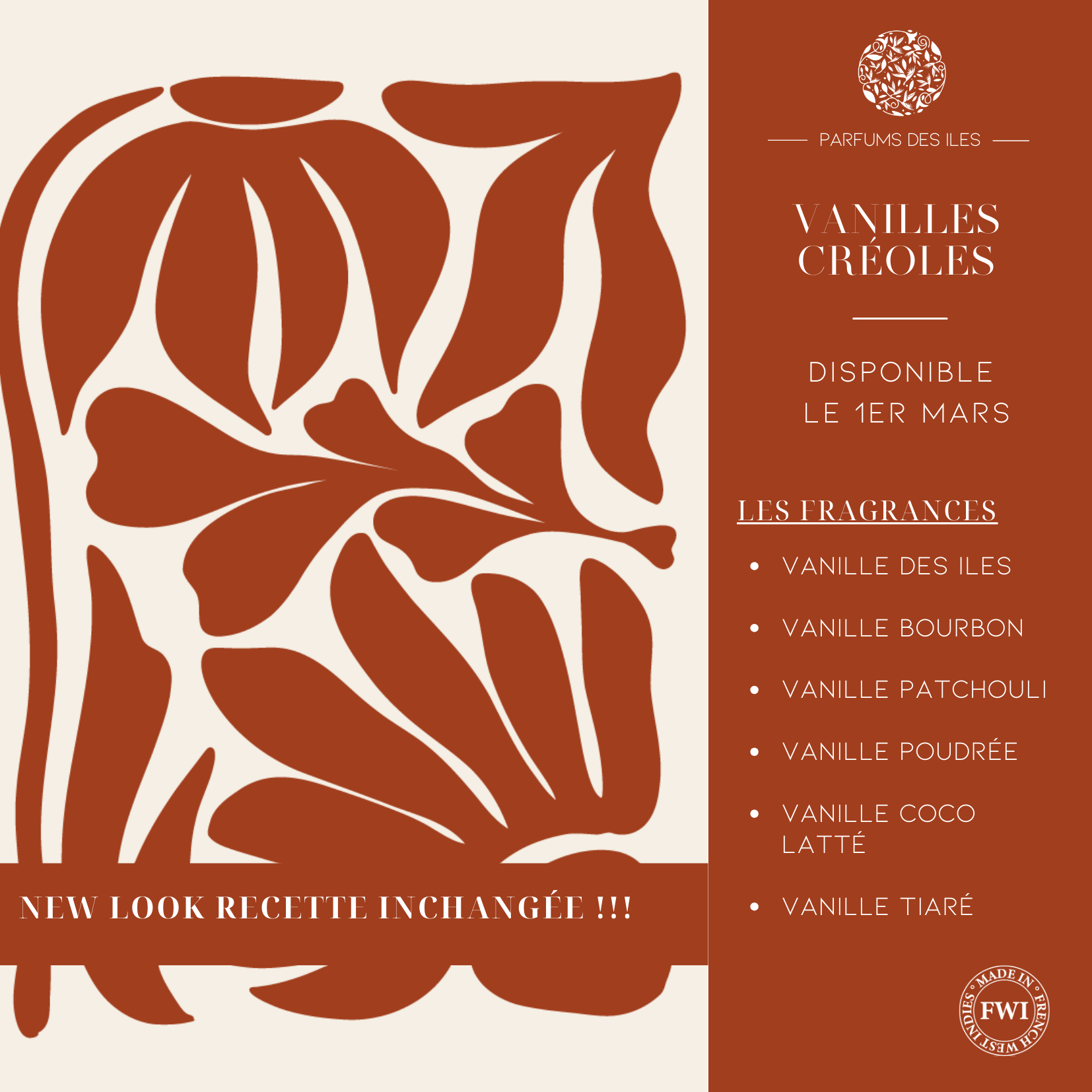 Eaux de Toilette Vanilles Créoles 100 ml