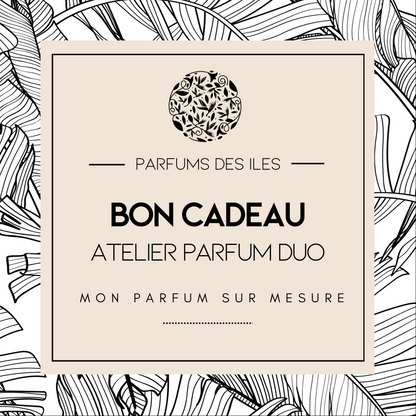 Bon cadeau Atelier Duo – Créez Votre Parfum Personnalisé pour la Saint-Valentin